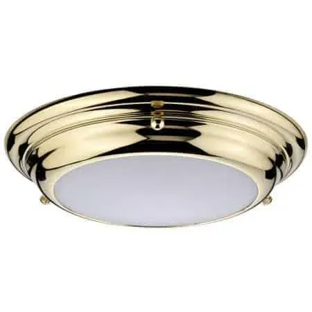 Plafon mosiężny okrągły szklany 25cm WELLAND/F/S PB z serii WELLAND - Elstead Lighting Dodaj do koszyka